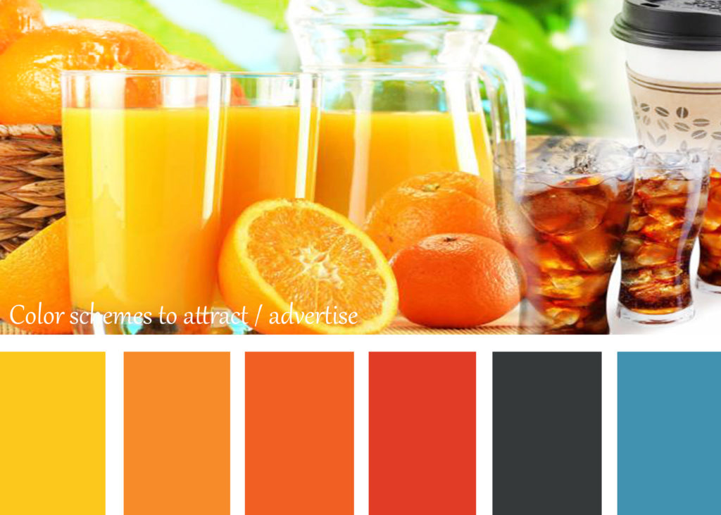 ชุดสีที่ช่วยดึงดูดความสนใจ/ใช้ทำโฆษณา